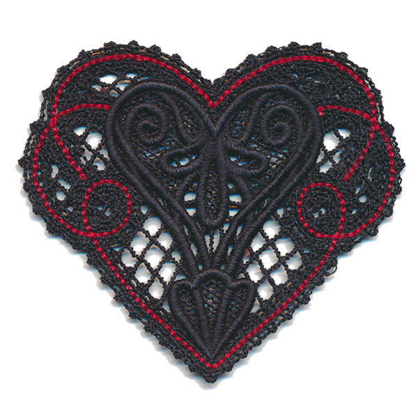 Luxe Accents - Heart (Lace)