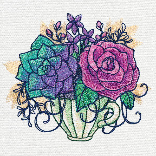 Kaleidoscope Blooms - Teacup