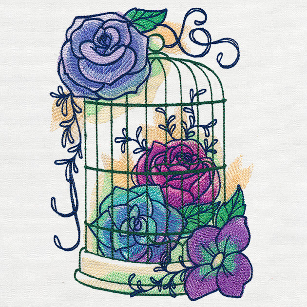 Kaleidoscope Blooms - Bird Cage