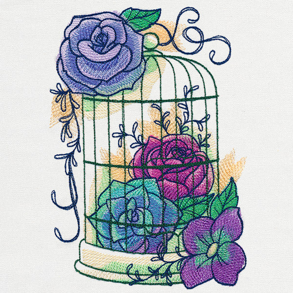 Kaleidoscope Blooms - Bird Cage