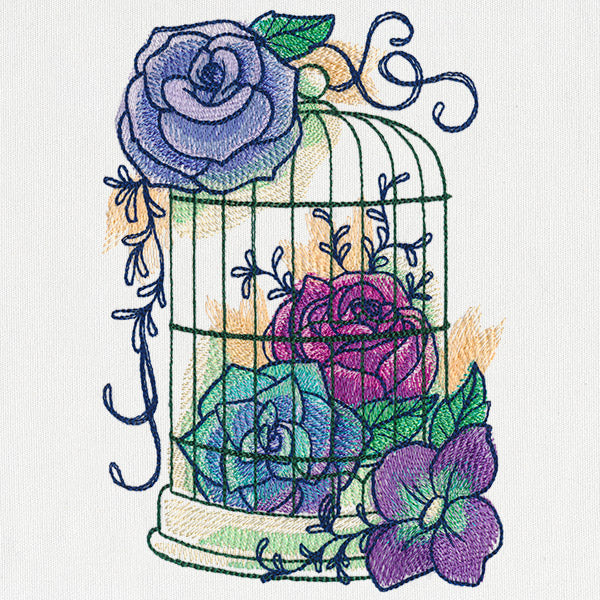 Kaleidoscope Blooms - Bird Cage