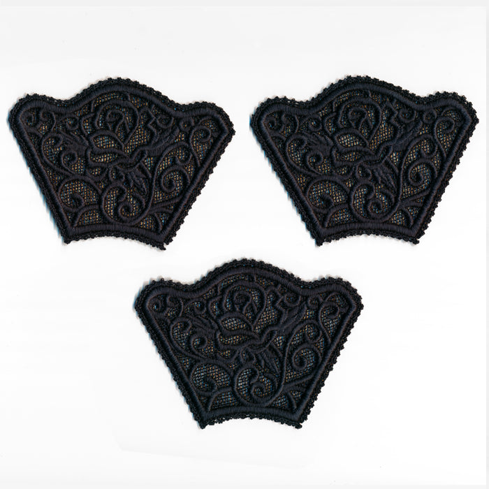 Rose Enchantment Fan (Lace)