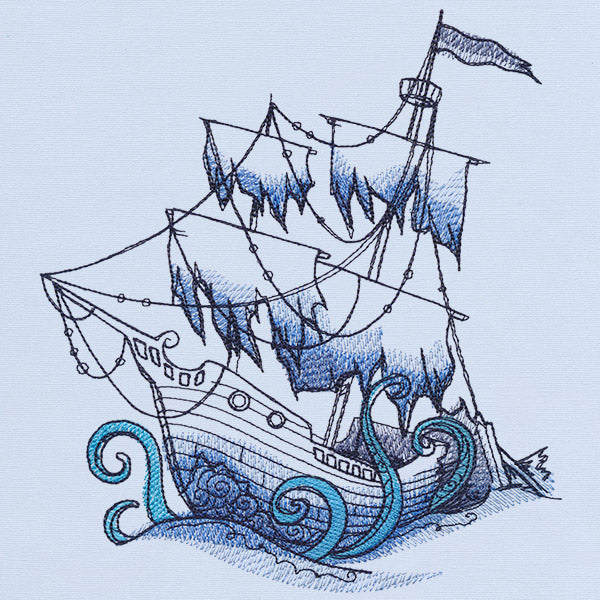 Ocean Blue - Sunken Ship