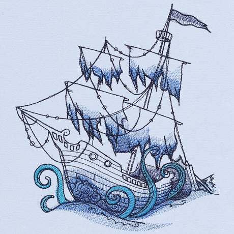 Ocean Blue - Sunken Ship