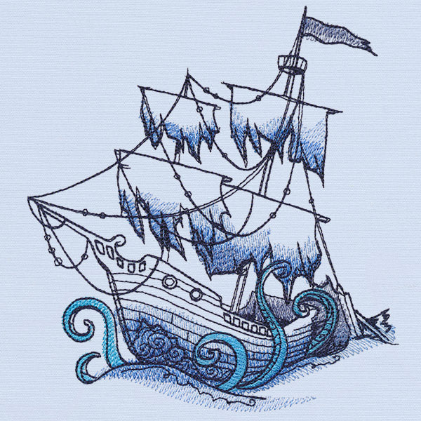 Ocean Blue - Sunken Ship