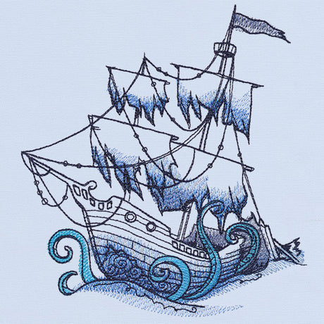 Ocean Blue - Sunken Ship