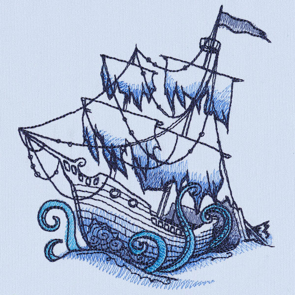 Ocean Blue - Sunken Ship