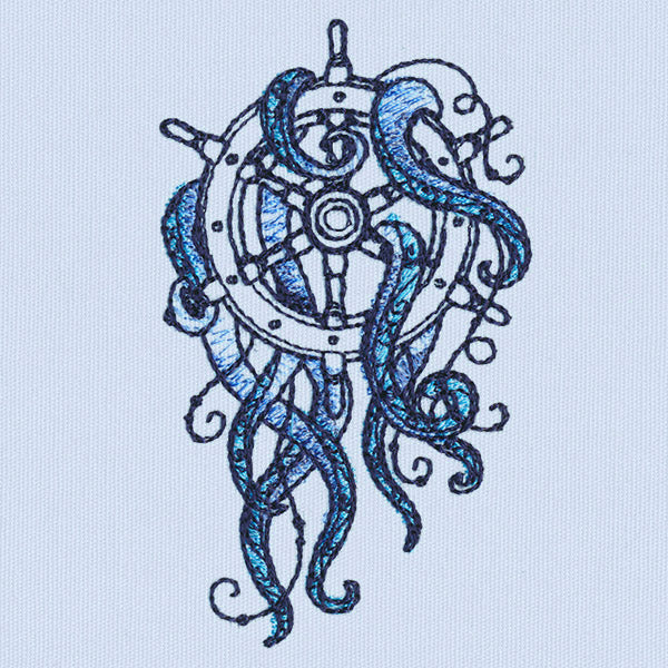 Ocean Blue - Ship Wheel