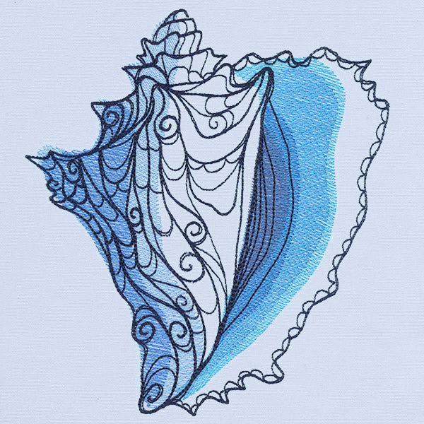 Ocean Blue - Conch Shell