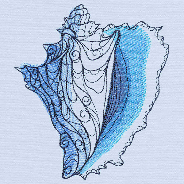 Ocean Blue - Conch Shell
