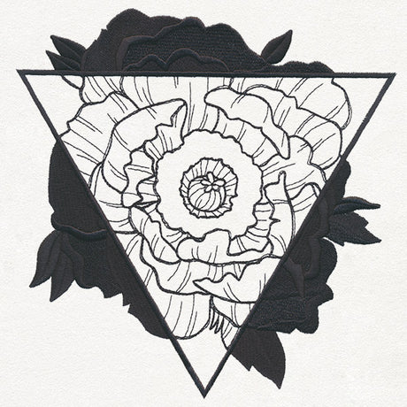 Engraved Poppy Triangle