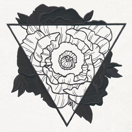 Engraved Poppy Triangle