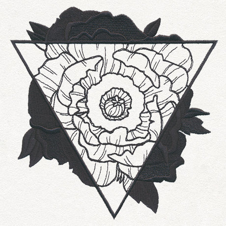 Engraved Poppy Triangle