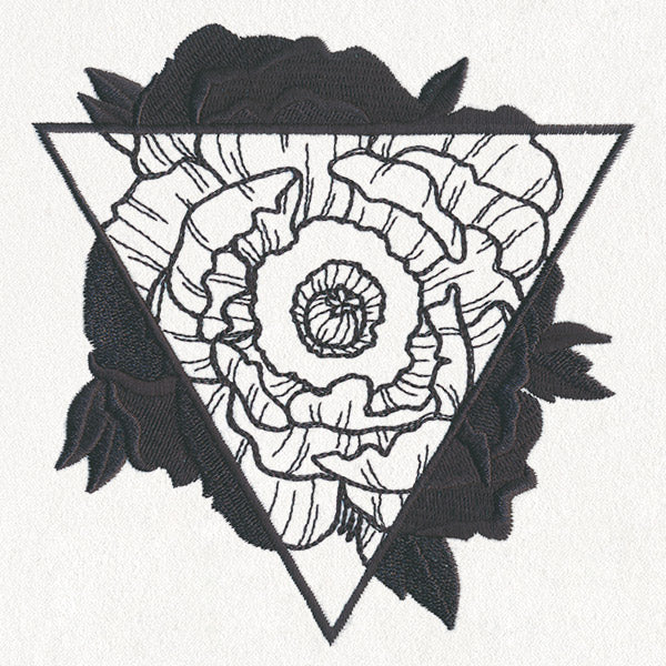 Engraved Poppy Triangle