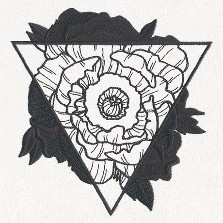 Engraved Poppy Triangle