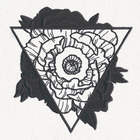 Engraved Poppy Triangle