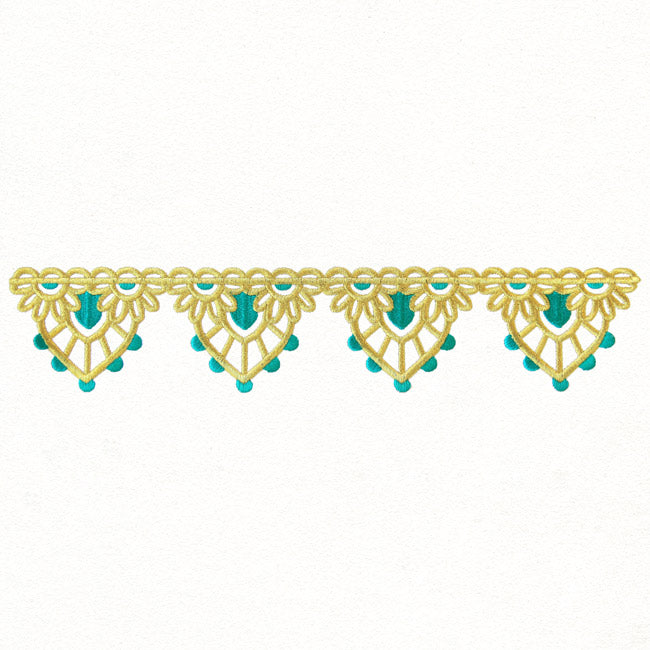 Bohemian Gold - Scalloped Border