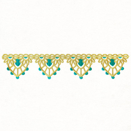 Bohemian Gold - Scalloped Border