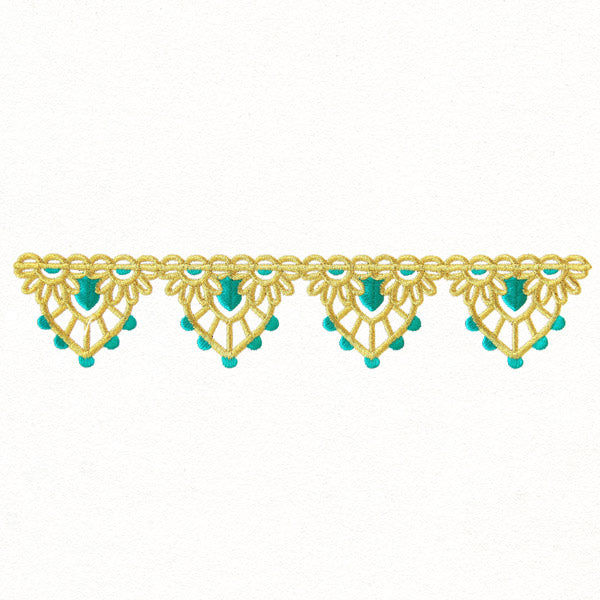 Bohemian Gold - Scalloped Border