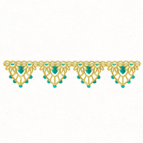Bohemian Gold - Scalloped Border