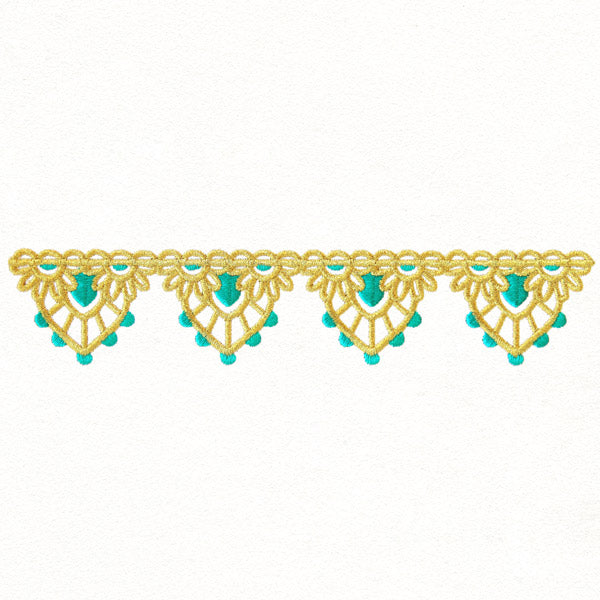 Bohemian Gold - Scalloped Border