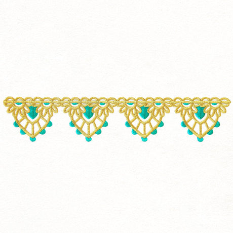 Bohemian Gold - Scalloped Border