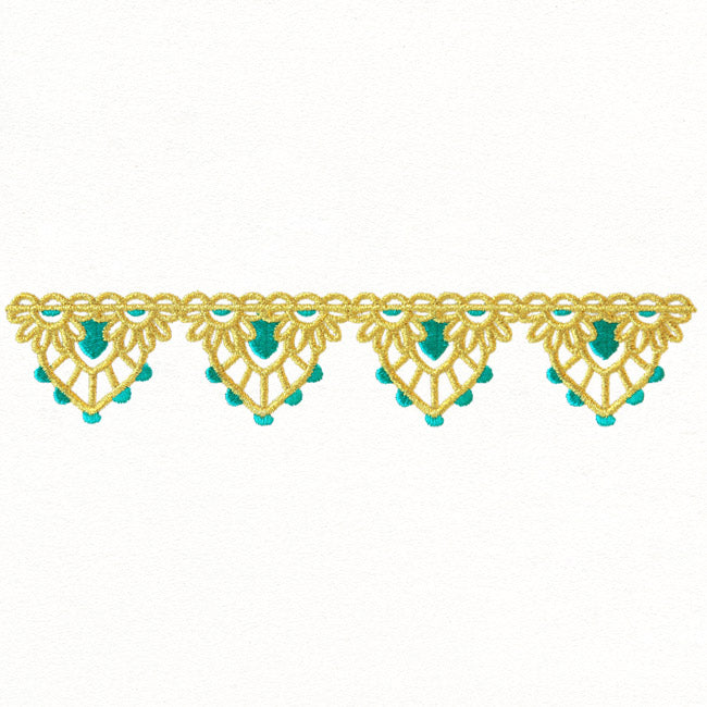 Bohemian Gold - Scalloped Border