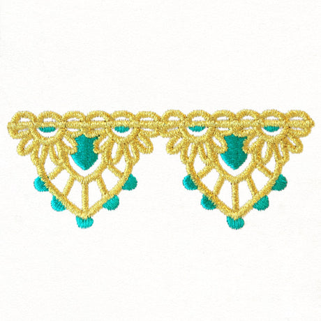 Bohemian Gold - Scalloped Border