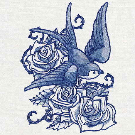 Delft Blue Swallow