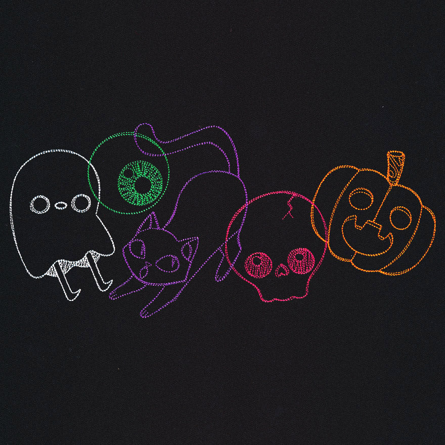 Creepy Characters Border