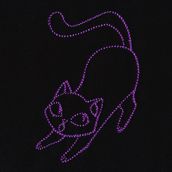 Creepy Characters Border - Cat