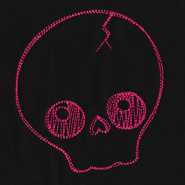 Creepy Characters Border - Skull