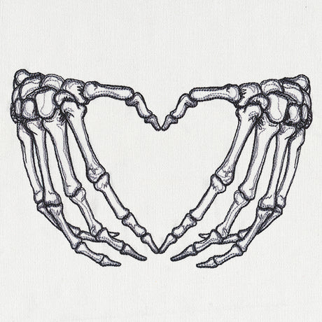 Skeleton Heart Hands