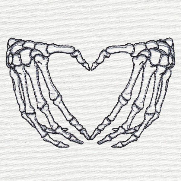 Skeleton Heart Hands