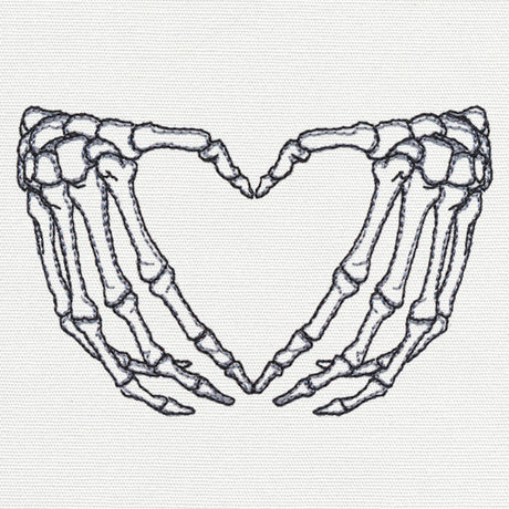 Skeleton Heart Hands