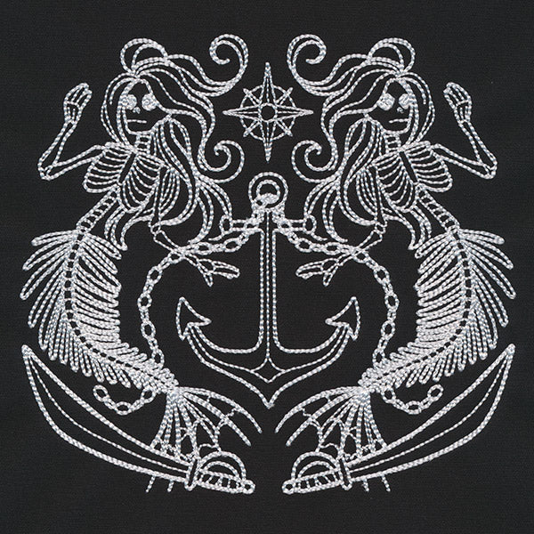 Mermaid Skeleton Crest
