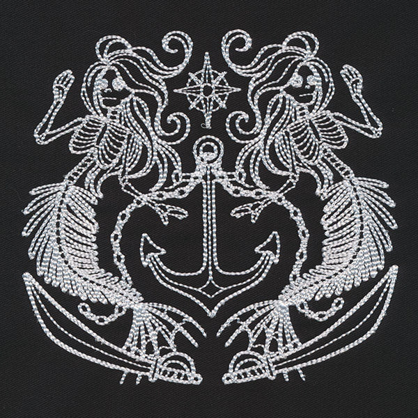 Mermaid Skeleton Crest