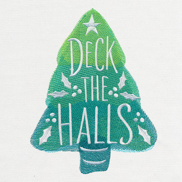 Watercolor Christmas - Deck the Halls