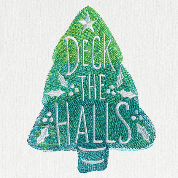 Watercolor Christmas - Deck the Halls