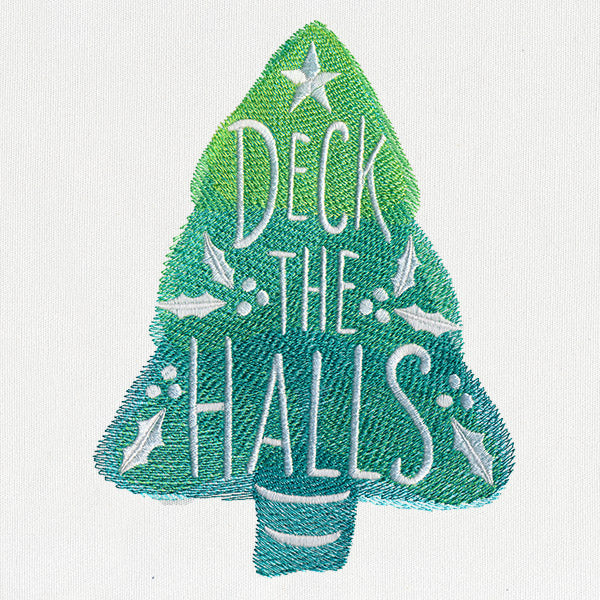 Watercolor Christmas - Deck the Halls