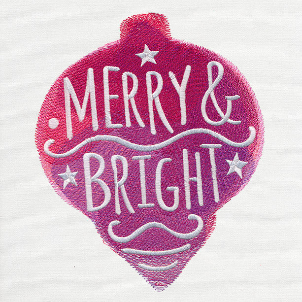Watercolor Christmas - Merry and Bright