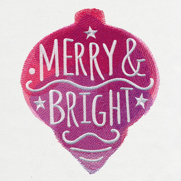 Watercolor Christmas - Merry and Bright