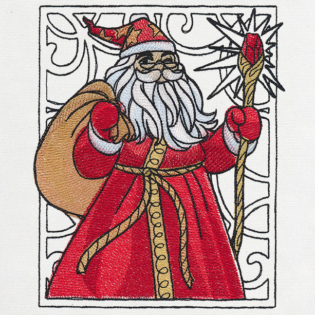 Art Nouveau Christmas - Santa