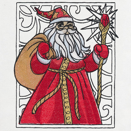 Art Nouveau Christmas - Santa