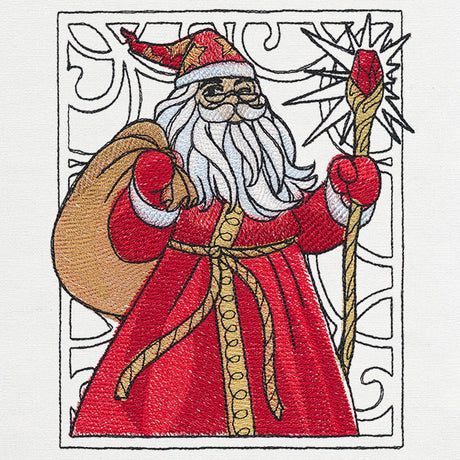 Art Nouveau Christmas - Santa
