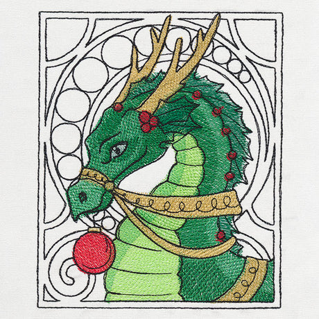 Art Nouveau Christmas - Dragon
