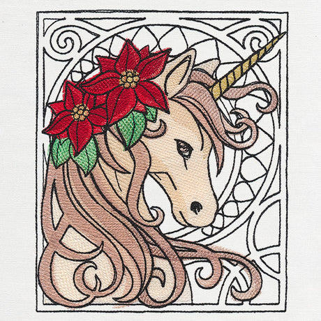 Art Nouveau Christmas - Unicorn
