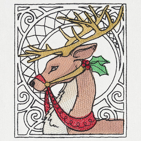 Art Nouveau Christmas - Reindeer