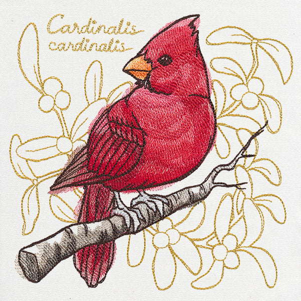 Yuletide Medley - Painted Cardinal