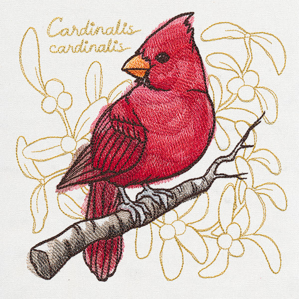 Yuletide Medley - Painted Cardinal